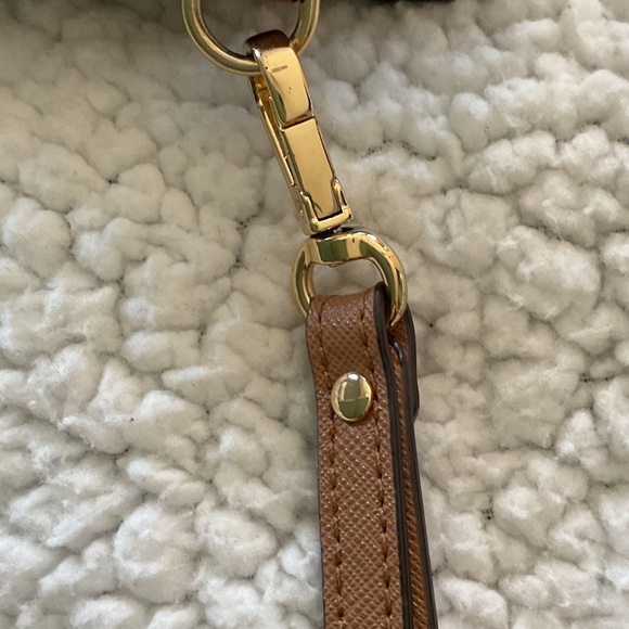 Michael Kors Brown Logo Zip Wallet with Gold Hardware - Picture 12 of 12